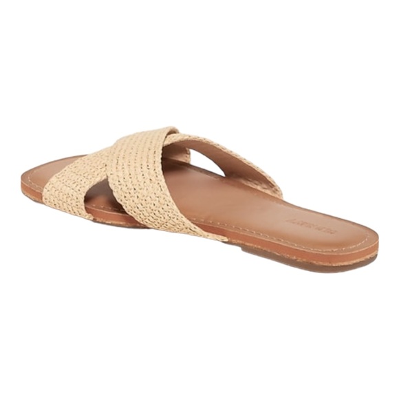 OLD NAVY Natural Woven Cross Strap Sandals 9 NWT - Picture 3 of 5